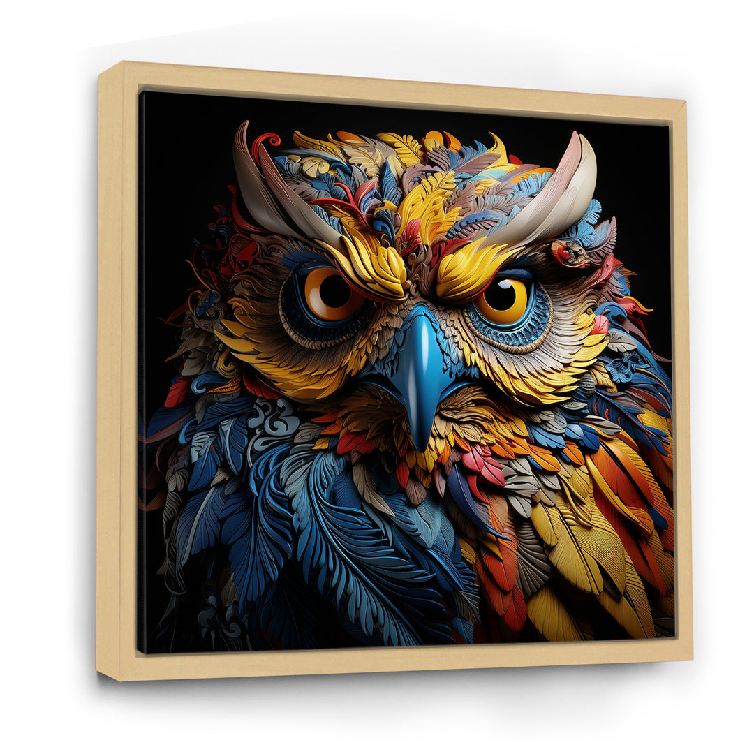 Pop Art Owl Eyes In The Shadows - Owl Bedroom Wall Art