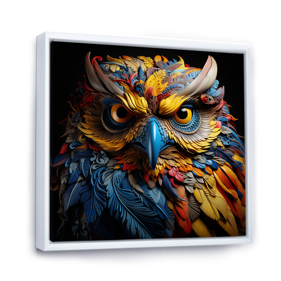 Pop Art Owl Eyes In The Shadows - Owl Bedroom Wall Art
