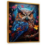 Pop Art Owl Wisdom Twilight - Owl Canvas Wall Art