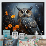 Owls Of The Silent Forest Nightfall - Owl Wall Art Prints