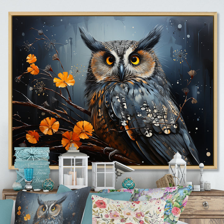 Owls Of The Silent Forest Nightfall - Owl Wall Art Prints