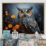 Owls Of The Silent Forest Nightfall - Owl Wall Art Prints