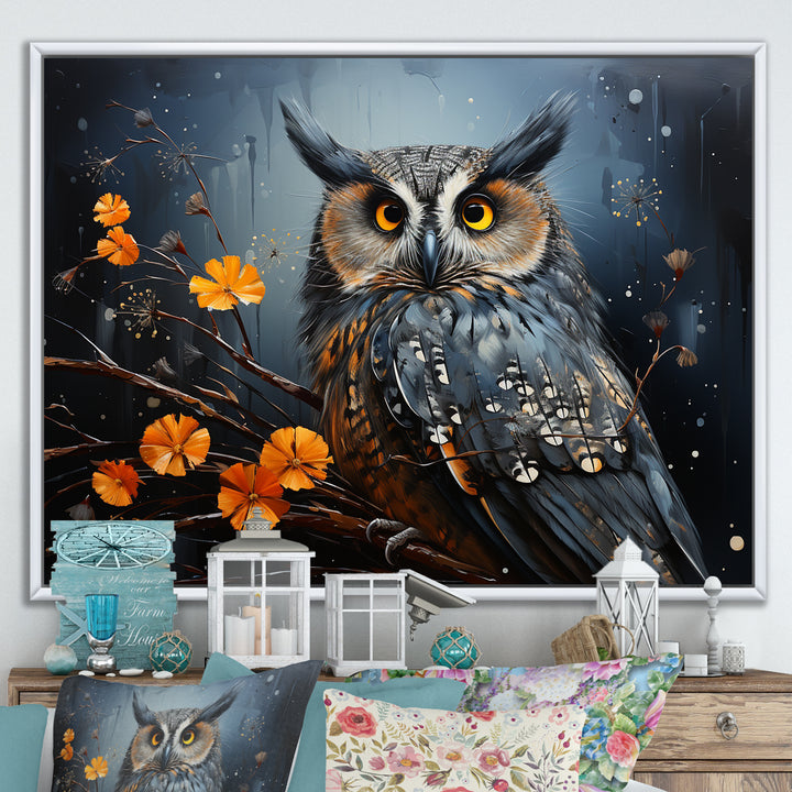Owls Of The Silent Forest Nightfall - Owl Wall Art Prints
