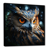 Surrealism Owl Night S Wisdom Keepers - Yellow Owl Wall Art