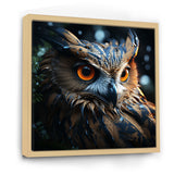 Surrealism Owl Night S Wisdom Keepers - Yellow Owl Wall Art