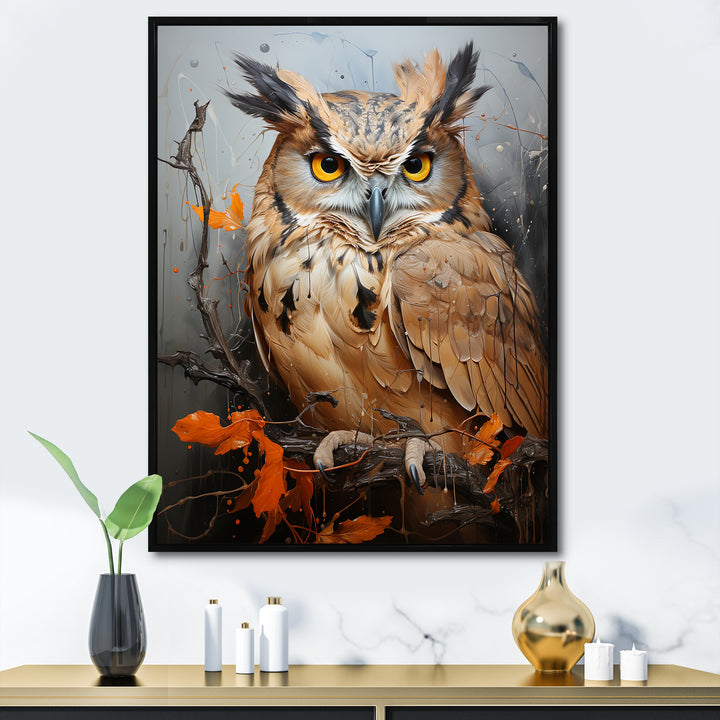 Owl S Symbolic Insight - Brown Owl Wall Art
