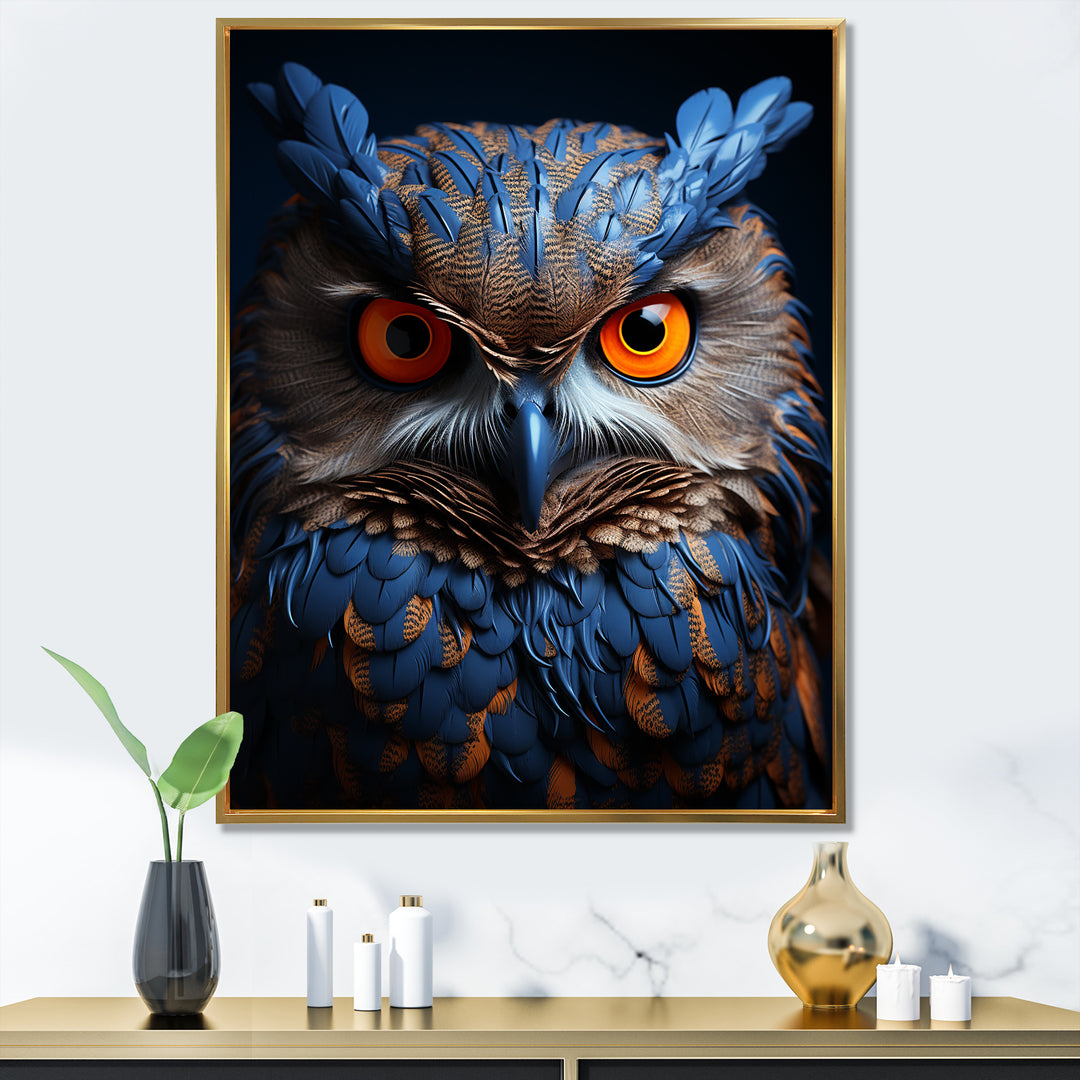 Whimsical Watcher - Owl Home Decor Art