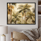 Palm Tree Desert Oasis III - Floral Canvas Wall Art