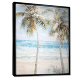 Pearl Desert Palms Oasis I - Floral Canvas Wall Art