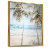 Pearl Desert Palms Oasis I - Floral Canvas Wall Art