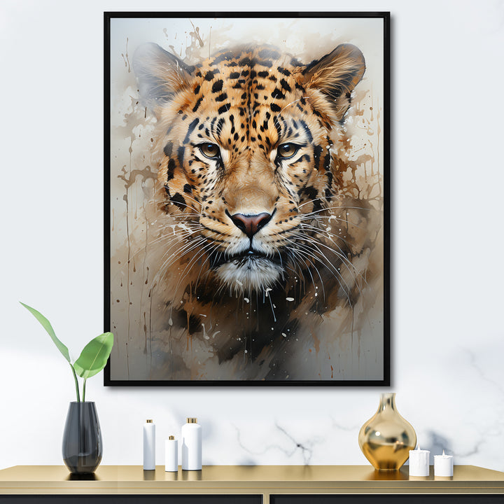 Graceful Tiger Fierce Portrait - Tiger Canvas Wall Art