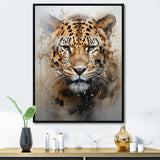 Graceful Tiger Fierce Portrait - Tiger Canvas Wall Art