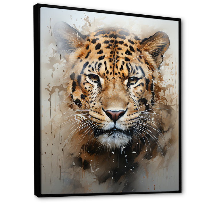 Graceful Tiger Fierce Portrait - Tiger Canvas Wall Art