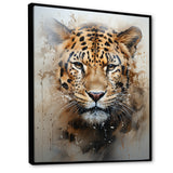 Graceful Tiger Fierce Portrait - Tiger Canvas Wall Art
