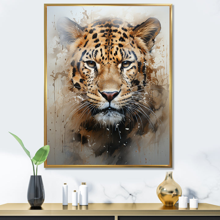 Graceful Tiger Fierce Portrait - Tiger Canvas Wall Art