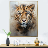 Graceful Tiger Fierce Portrait - Tiger Canvas Wall Art