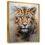 Graceful Tiger Fierce Portrait - Tiger Canvas Wall Art