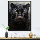 Sleek Panther Stalk - Panther Canvas Wall Art