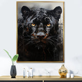 Sleek Panther Stalk - Panther Canvas Wall Art