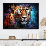 Pop Art Wild Elegance Tiger Harmony - Blue Tiger Wall Art