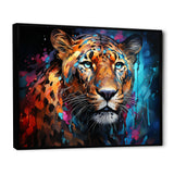 Pop Art Wild Elegance Tiger Harmony - Blue Tiger Wall Art