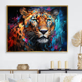 Pop Art Wild Elegance Tiger Harmony - Blue Tiger Wall Art