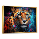 Pop Art Wild Elegance Tiger Harmony - Blue Tiger Wall Art