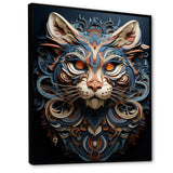 Abstract Panther Essence - Panther Framed Canvas Art