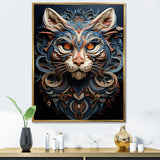 Abstract Panther Essence - Panther Framed Canvas Art