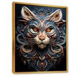 Abstract Panther Essence - Panther Framed Canvas Art