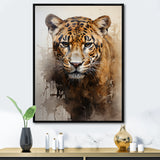 Classic Jaguar Majesty Portrait - Leopard Bedroom Wall Art