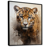 Classic Jaguar Majesty Portrait - Leopard Bedroom Wall Art