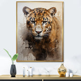 Classic Jaguar Majesty Portrait - Leopard Bedroom Wall Art