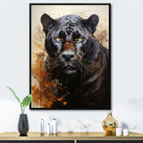Classic Panther Graceful Night Hunter Portrait - Panther Canvas Wall Art