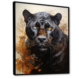Classic Panther Graceful Night Hunter Portrait - Panther Canvas Wall Art
