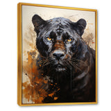 Classic Panther Graceful Night Hunter Portrait - Panther Canvas Wall Art