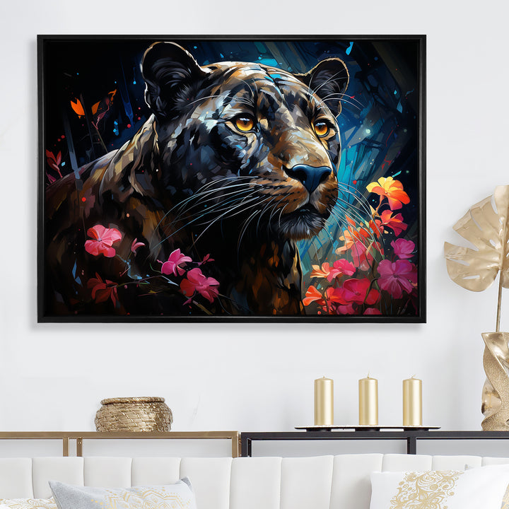 Dreamy Panther Nocturne - Panther Wall Decor