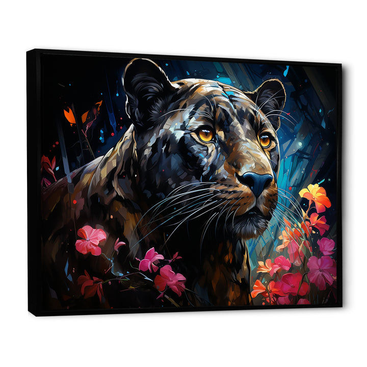 Dreamy Panther Nocturne - Panther Wall Decor