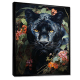 Enchanted Panther Jungle Realm - Animals Canvas Wall Art