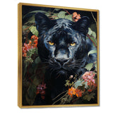 Enchanted Panther Jungle Realm - Animals Canvas Wall Art