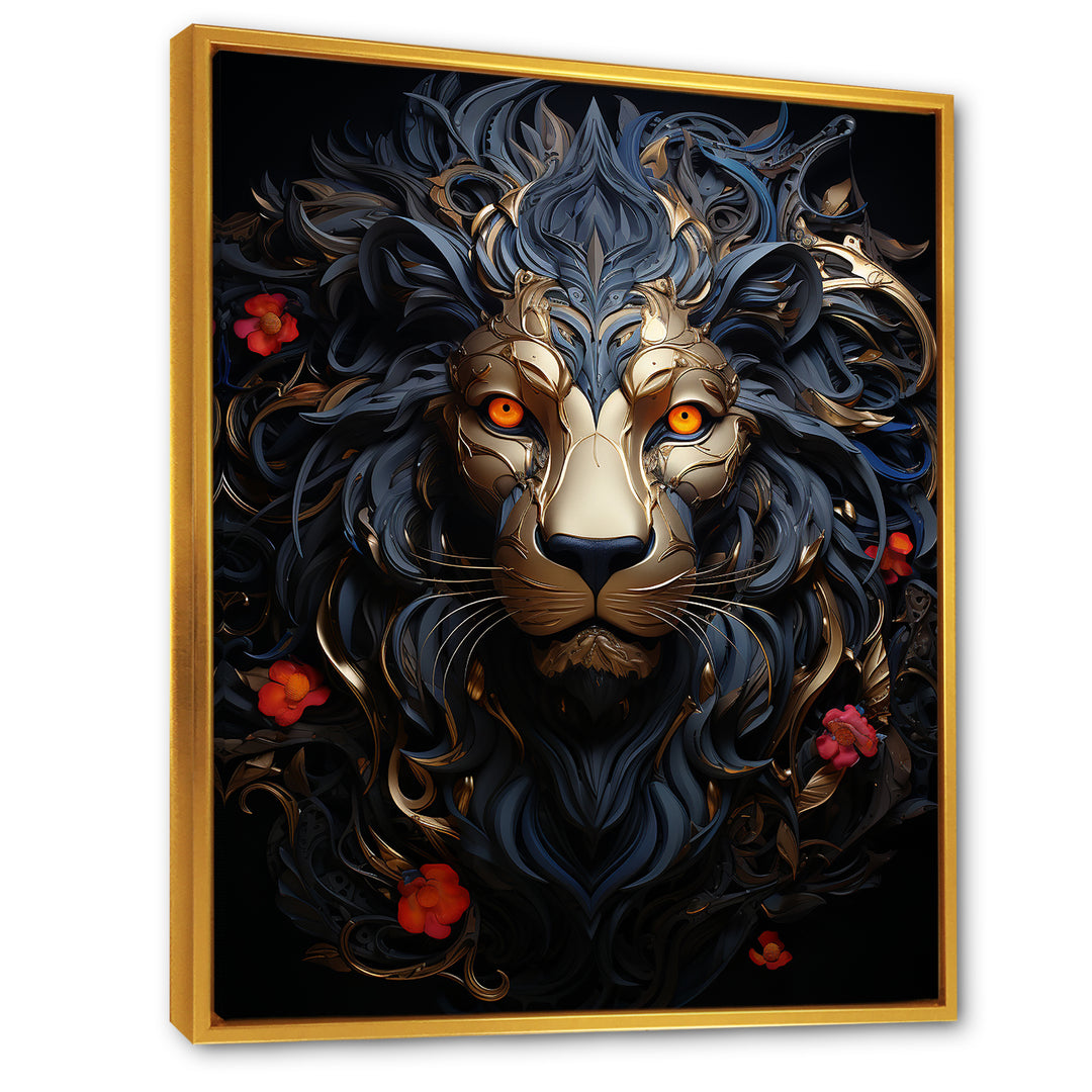 Golden Panther Majesty - Black Panther Wall Art