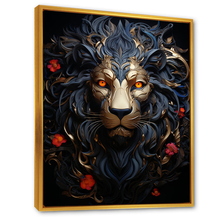Golden Panther Majesty - Black Panther Wall Art