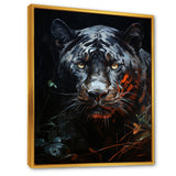 Moonlit Panther Tranquility - Panther Canvas Wall Art