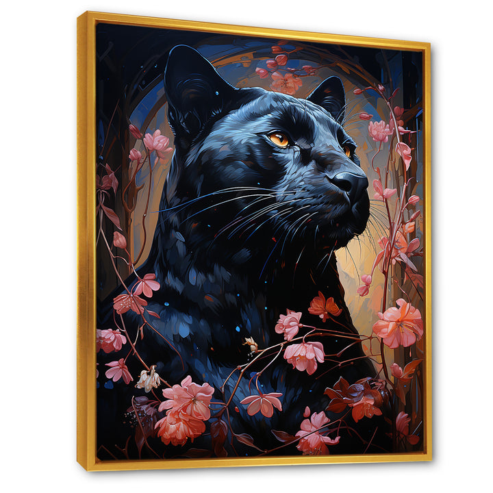 Noir Panther Hunt Tranquility - Panther Wall Decor