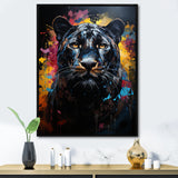 Pop Art Portrait Of A Panther - Panther Wall Art Prints
