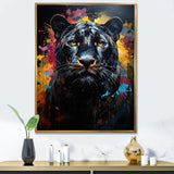Pop Art Portrait Of A Panther - Panther Wall Art Prints