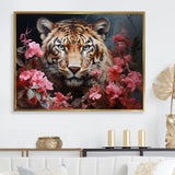 Romantic Tiger Enigma - Beige Tiger Wall Art