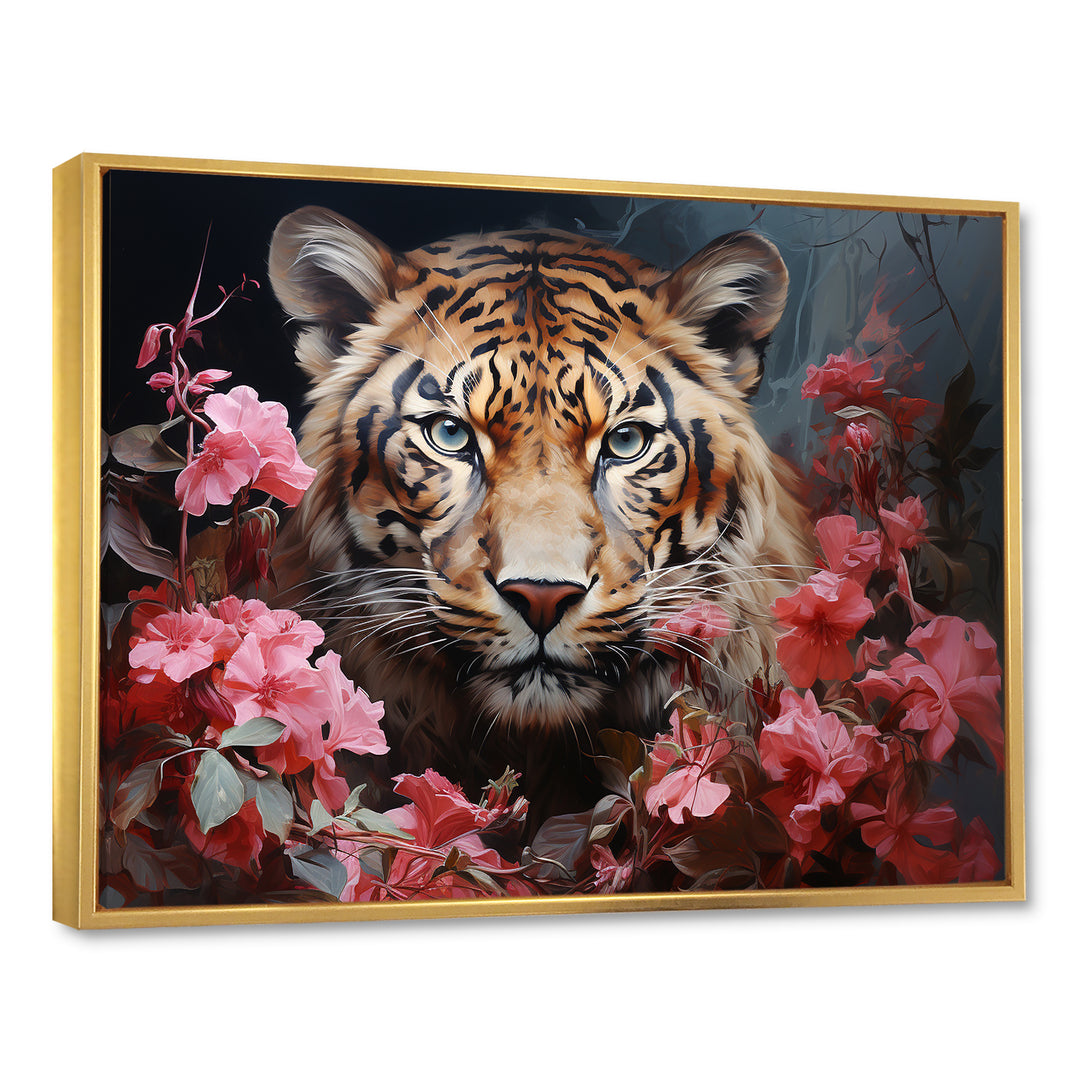Romantic Tiger Enigma - Beige Tiger Wall Art