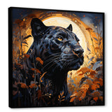Moonlight Majestic Black Panther - Panther Bedroom Wall Art