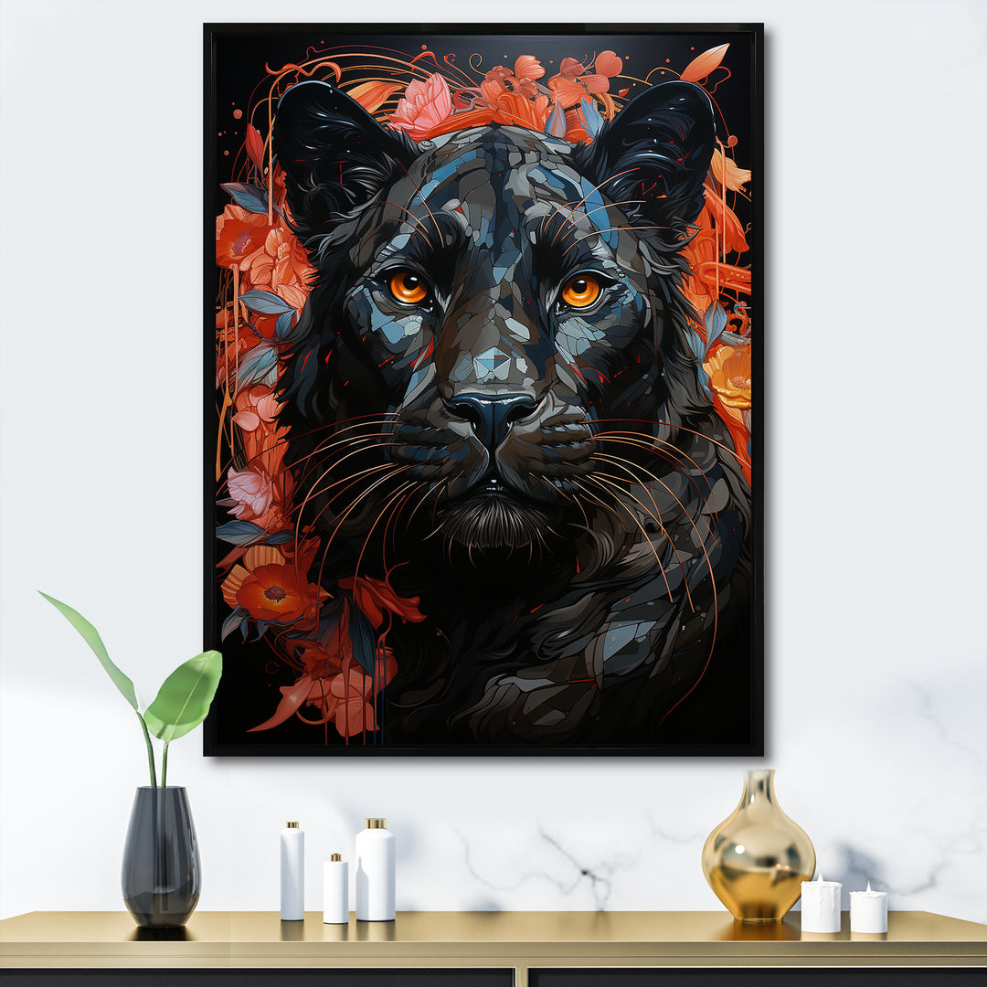Graffiti Urban Panther Presence - Panther Canvas Wall Art